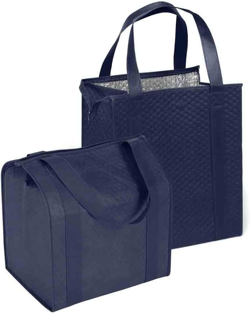 Large Capacity Heavy Duty Insulated Smart Shopping Bag - Strong Reusable Grocery