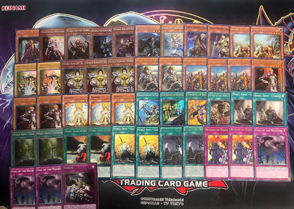 Noble Knight Merlin Gawain Artorigus Borz Brothers Medraut Honest YuGiOh Deck