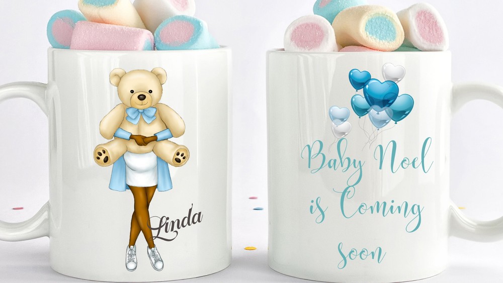 Custom Pregnancy Coffee Mug New Mom Gift Mom Coffee Mug Pregnancy Gift