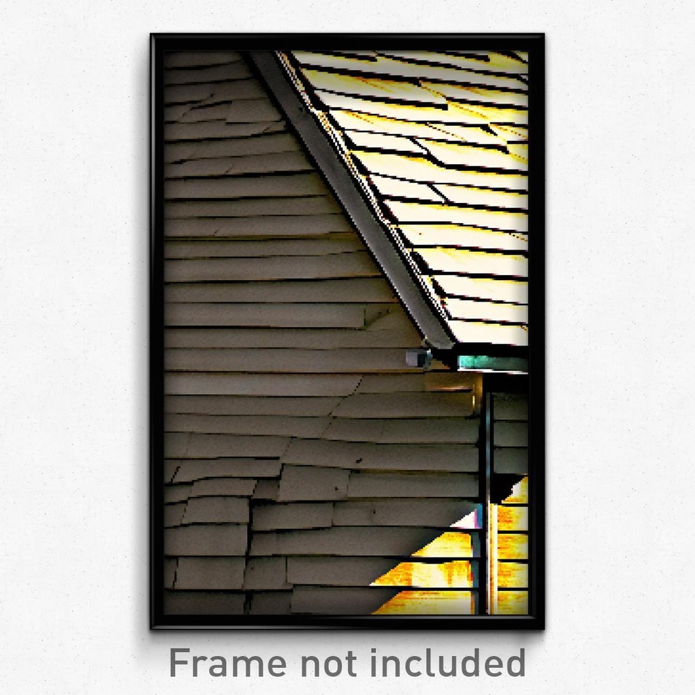 Pixel Art Poster - Uneven Dormer (8 Bit Psychedelic Trippy Video Game Print)