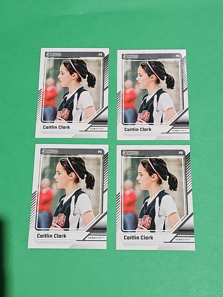 💎 Lot Of 4 Caitlin Clark Rookie 2024 Panini Donruss Iowa Hawkeyes Cards # 17