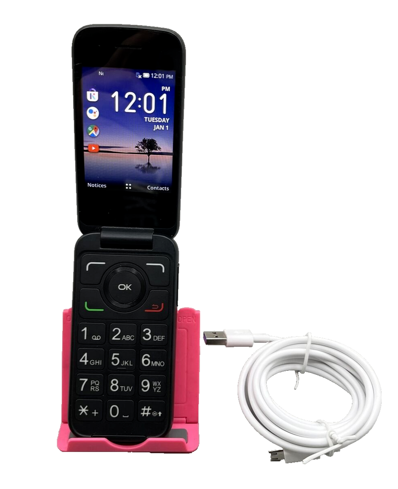 Alcatel 4052R SmartFlip Phone Easy To Use Senior Citizen Phone FOR AT&T ATT 📶