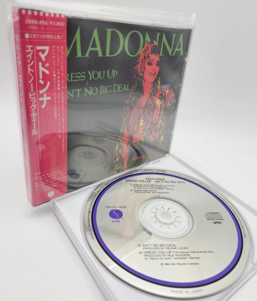 MADONNA Dress You Up JAPAN Only Rare Vintage CD 28XD-456 w/Sticker OBI 1986 F/S