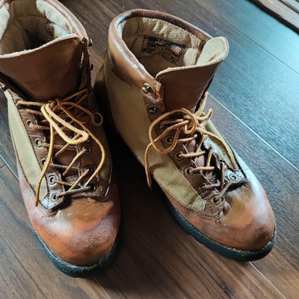 DANNER LIGHT Lace-Up Boots Men's Brown GORE-TEX Vibram Black Tag   US:9