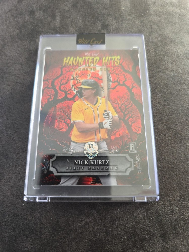 2025 Wild Card Haunted Hits Nick Kurtz Las Vegas Athletics 1/1