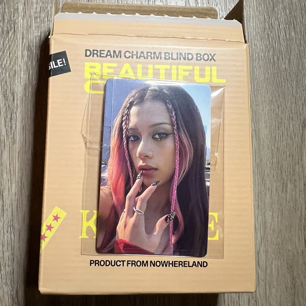 KATSEYE MEGAN GNARLY Beautiful Chaos Dream Charm Rave Sprout Photo Card ONLY