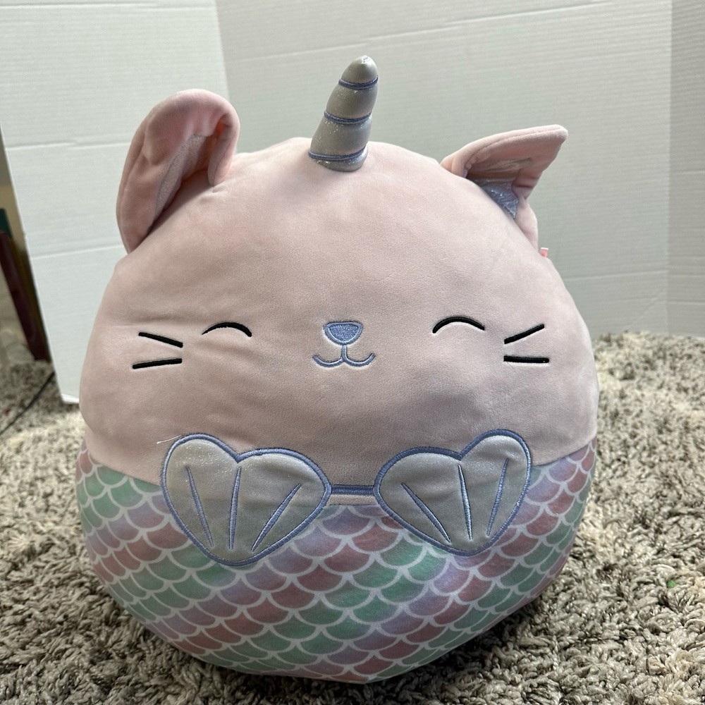 Squishmallow Pink Caticorn Mermaid 16 inch Plush Toy Stuffed Animal Pillow