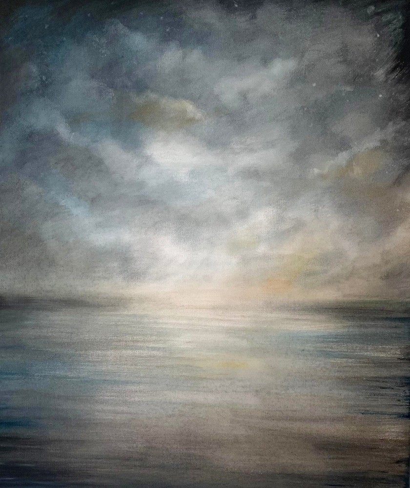 Original Oil Painting On Canvas “Nightfall”  24” x 20” By Chip Ghigna