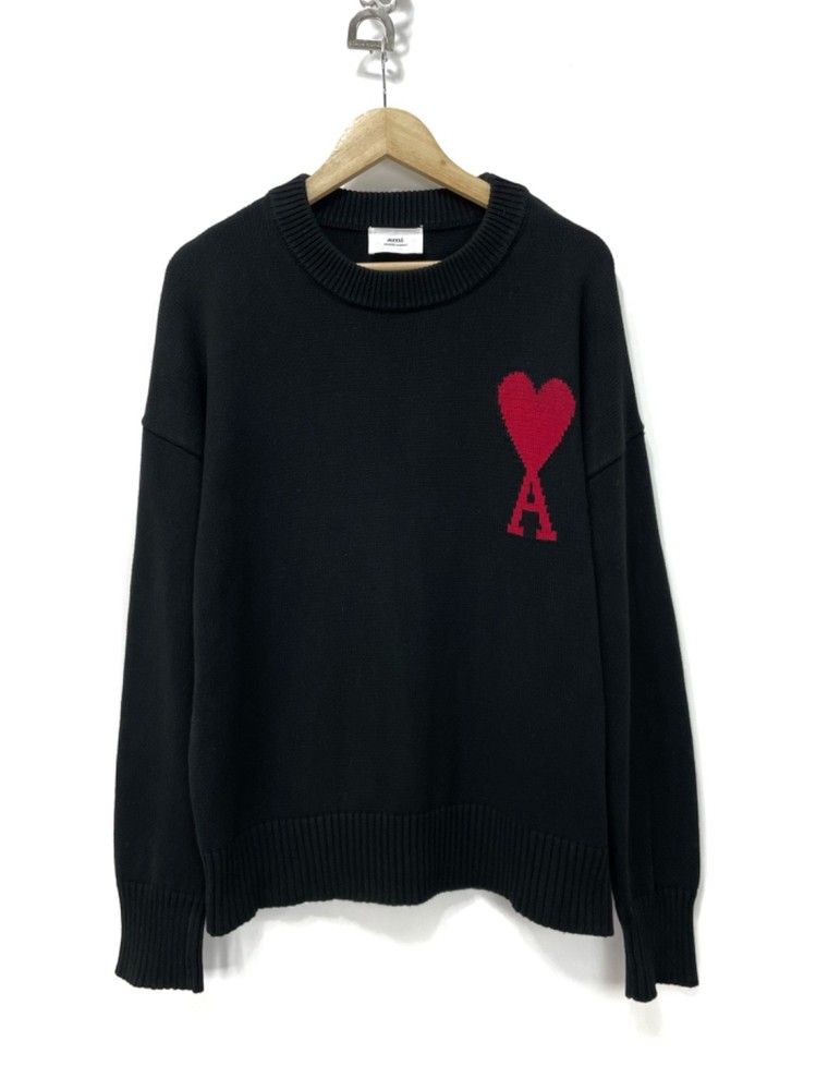 Ami Paris Men black sweater, Size XL