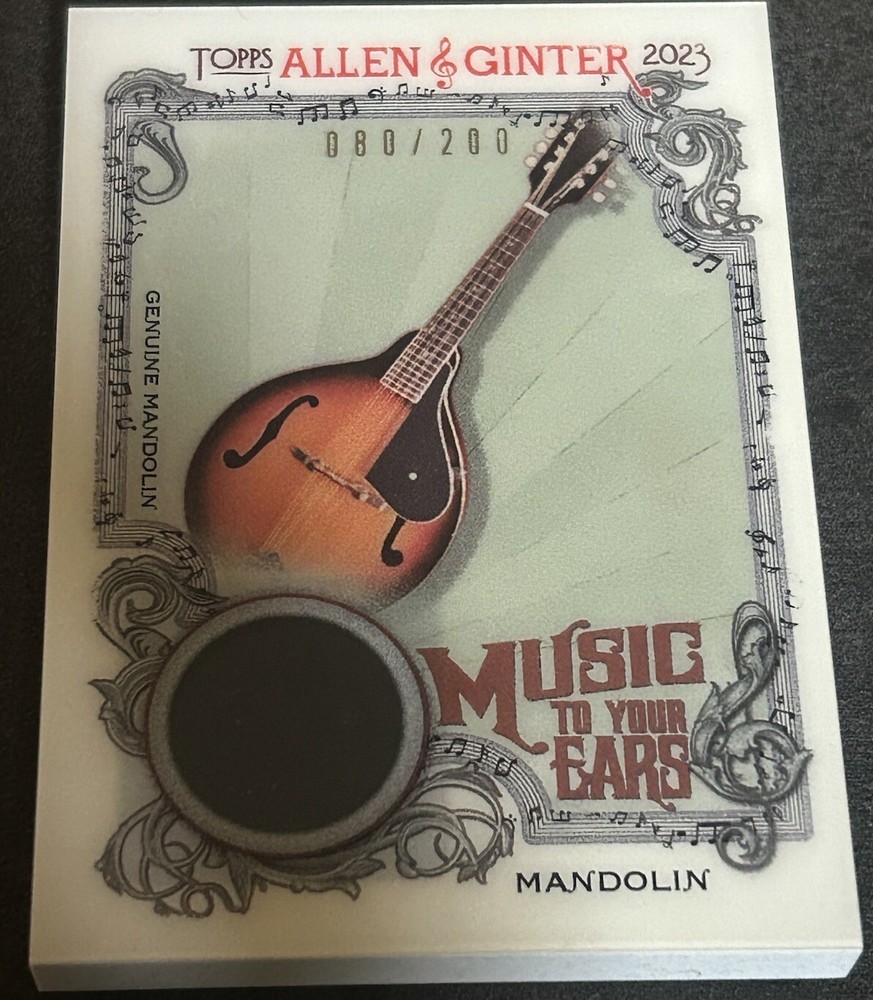 2023 Topps Allen & Ginter Music To Your Ears Mandolin 80/200, Very Unique,Rare!!