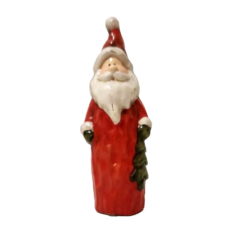 Vintage Santa Claus Ceramic Christmas Figurine Holiday Decor