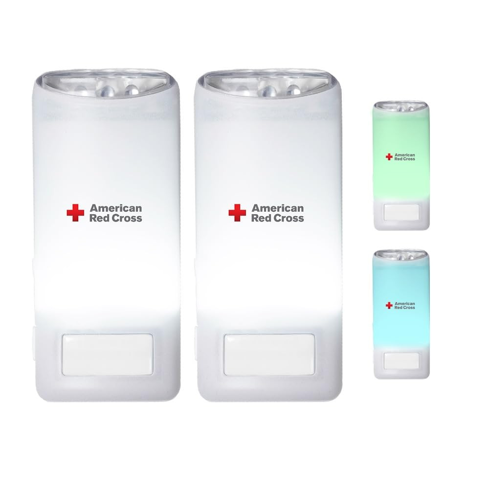 American Red Cross Blackout Buddy Motion-Activated LED Emergency Light with Color Options