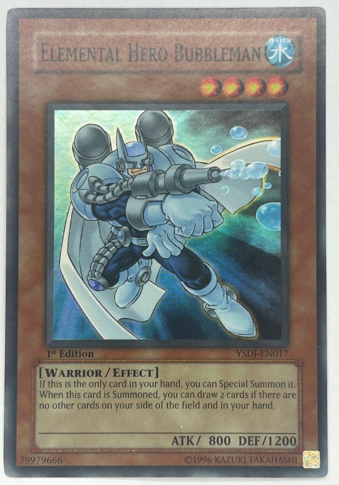 Elemental HERO Bubbleman YSDJ-EN017 Starter Deck: Jaden Yuki-1st Edition 1st Edition