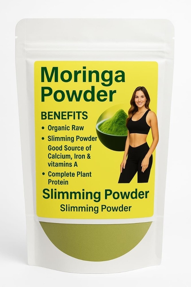 Organic Moringa Powder - Slimming Superfood | Raw Leaves Powder 100% Pure
