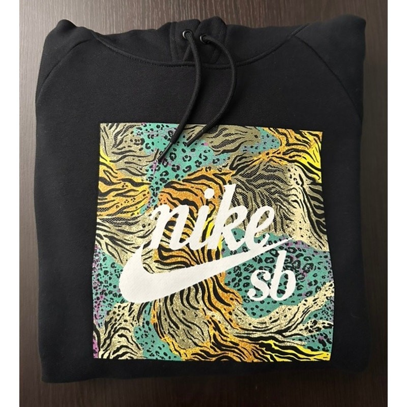 Mens Nike SB Animal Print Graphic Hoodie Sz Large