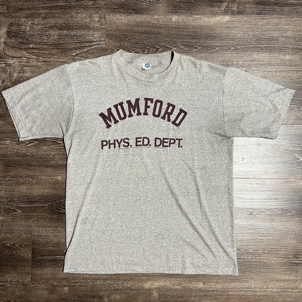 Vintage Mumford High School Artex Shirt Mens XL Gray Phys. Ed. Dept Made USA 80s