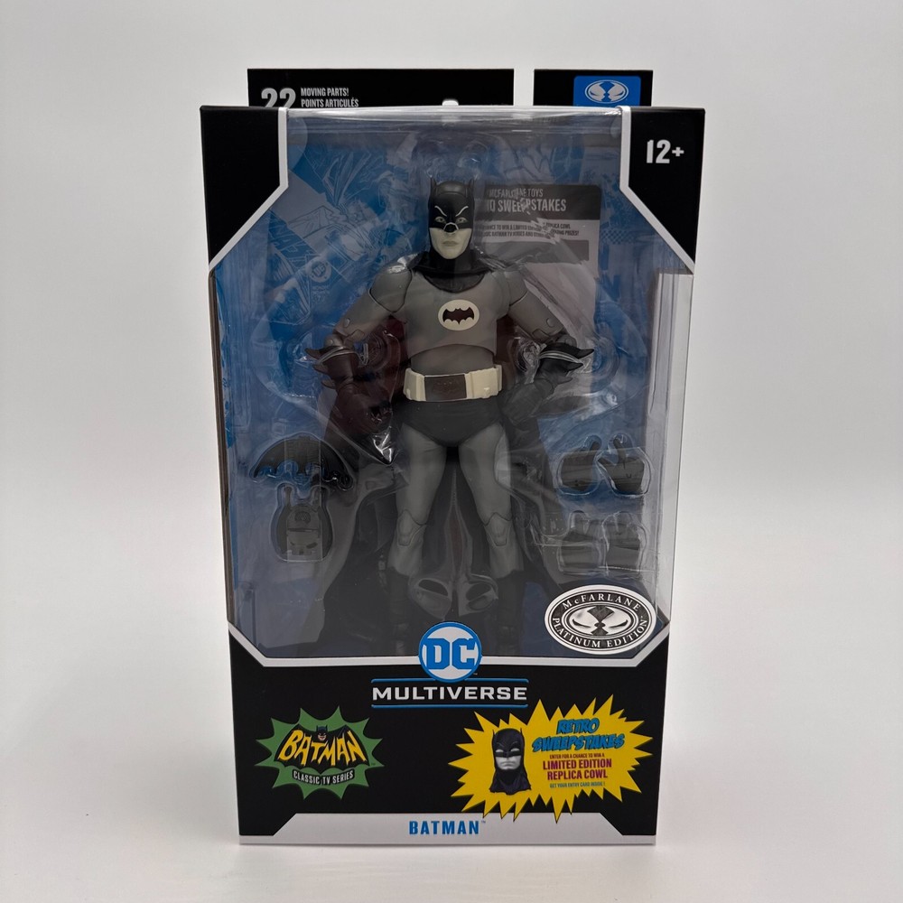 RARE McFarlane DC Batman Classic TV Series Platinum CHASE Adam West 7