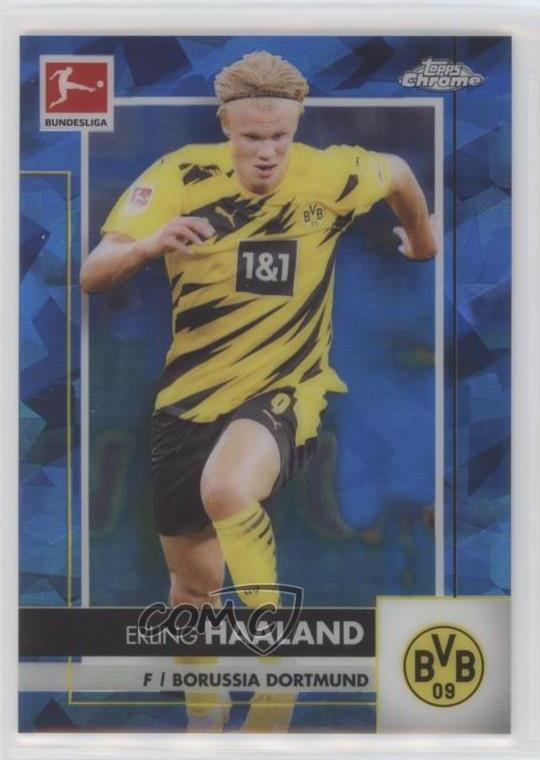 2020-21 Topps Chrome Bundesliga Sapphire Edition Erling Haaland #32