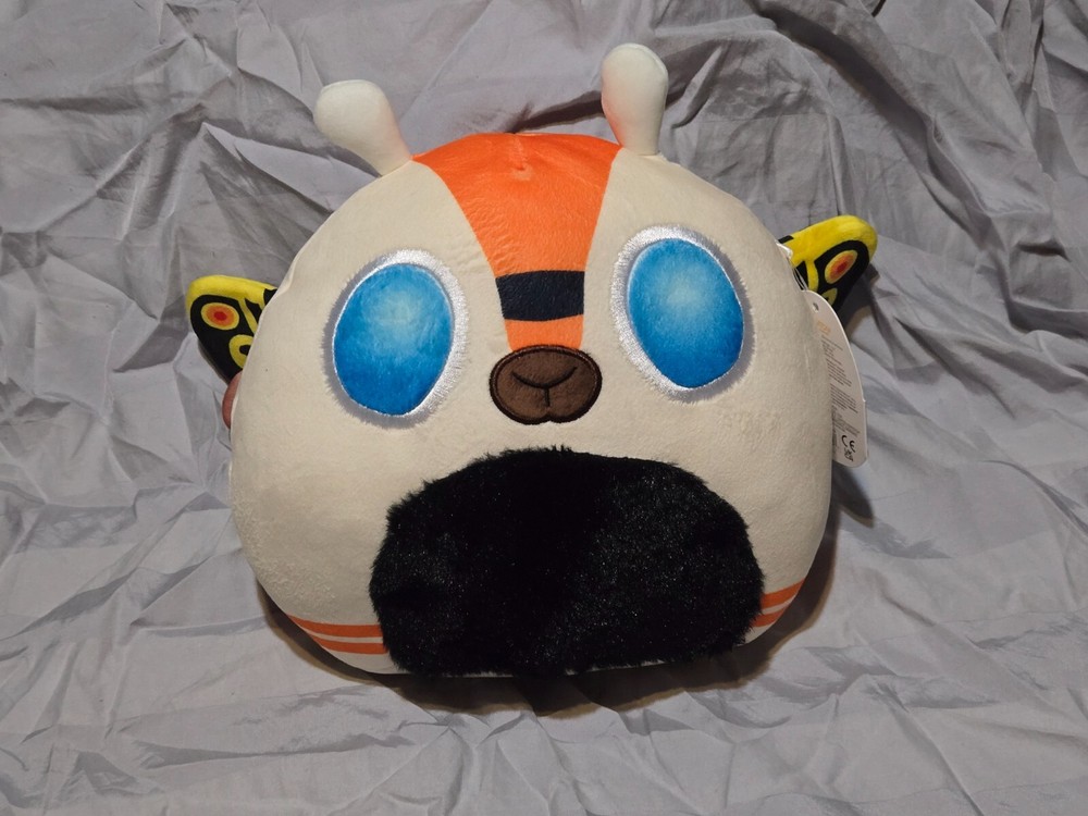 Squishmallows Godzilla Mothra 8 Inch Orange Plush Toy with Blue Eyes