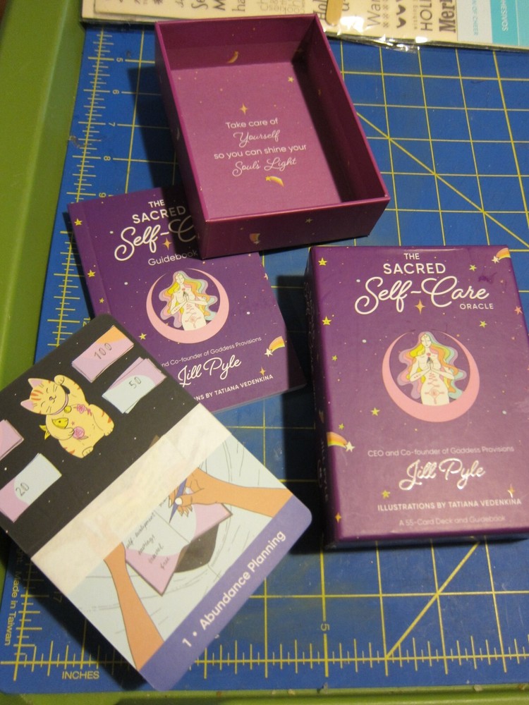 The Sacred Self Care Oracle Card Set  By Jill Pyle  55 Cards & Guidebook New Set