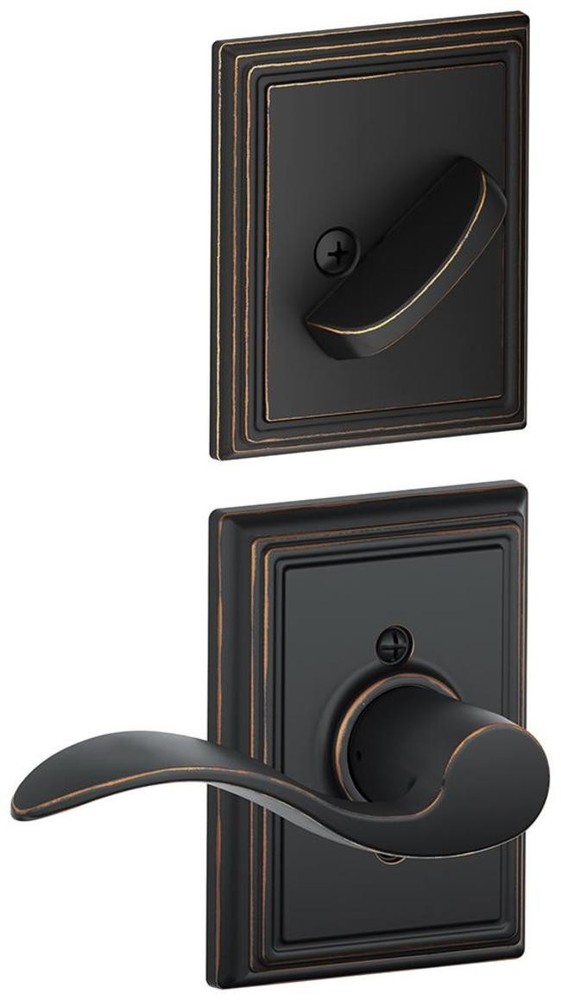 Schlage F59-ACC-ADD-RH Bronze Right-Hand Single Cylinder Deadbolt