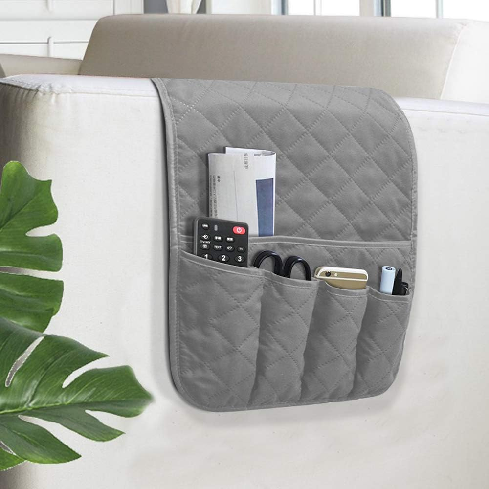 Sofa Armrest Organizer Non-Slip Arm Chair Bedside Caddy Storage Organizer for Re