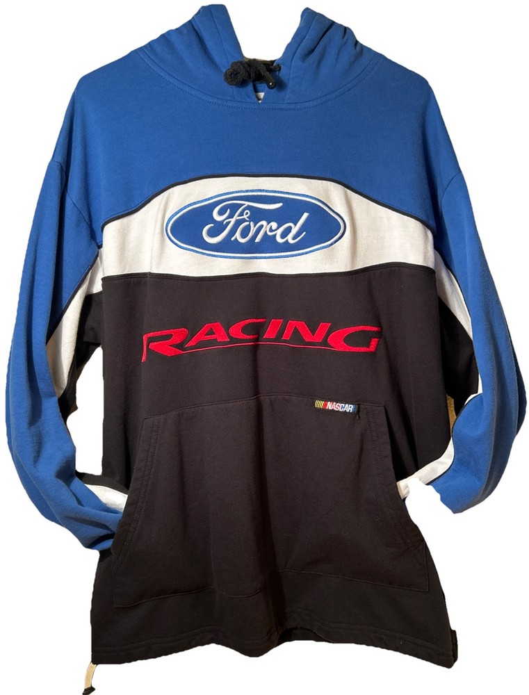 Vtg Ford Racing NASCAR Hoodie XL Racing Champions Apparel Pullover Sweatshirt