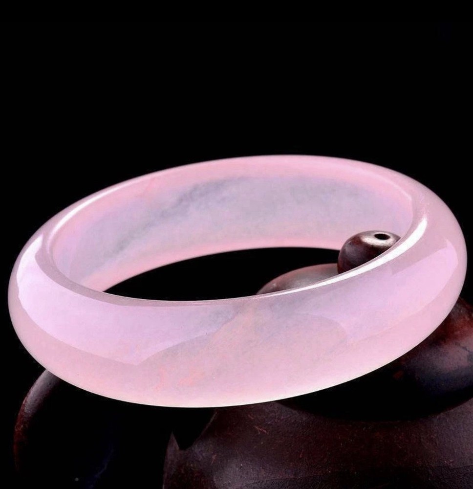 Certified Natural Pink Jade Bangle AAAA 58mm Inner Diameter