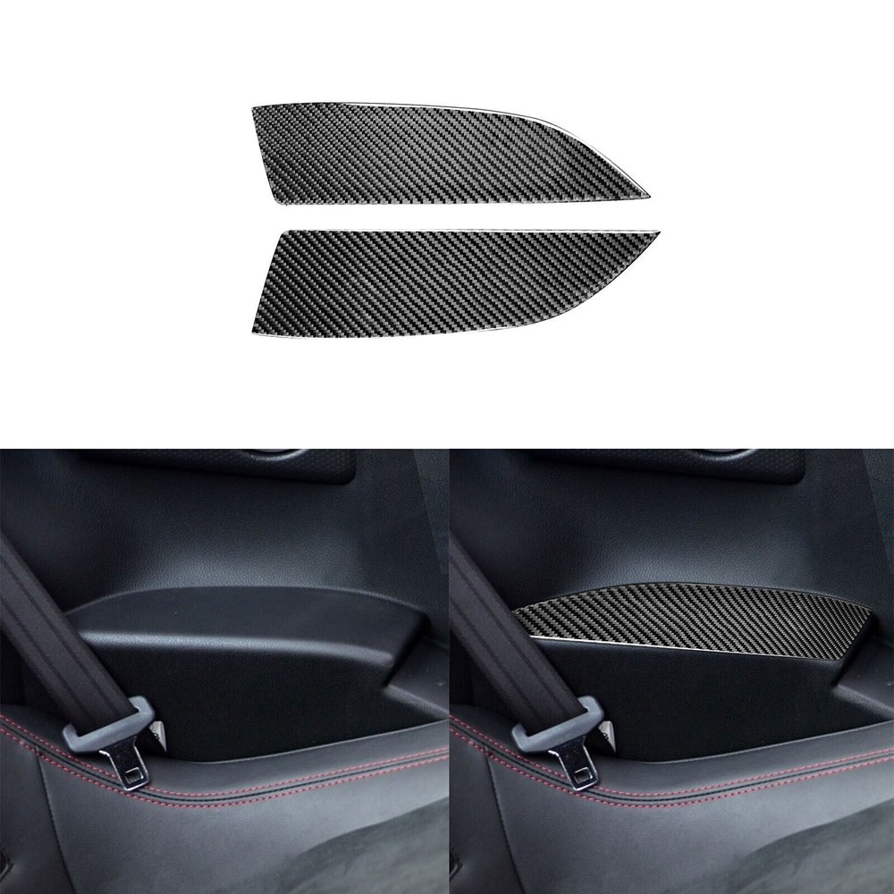 High-Quality Real Carbon Fiber Rear Armrest Panel Cover for Toyota 86 BRZ 2016-2020