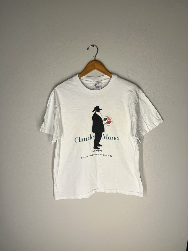 Claude Monet 1995 Art Institute of Chicago Vintage Single Stitch T-Shirt L USA
