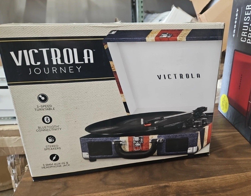 Victrola VSC550BTUK 3-Speed Bluetooth Turntable for Vinyl Playback  
