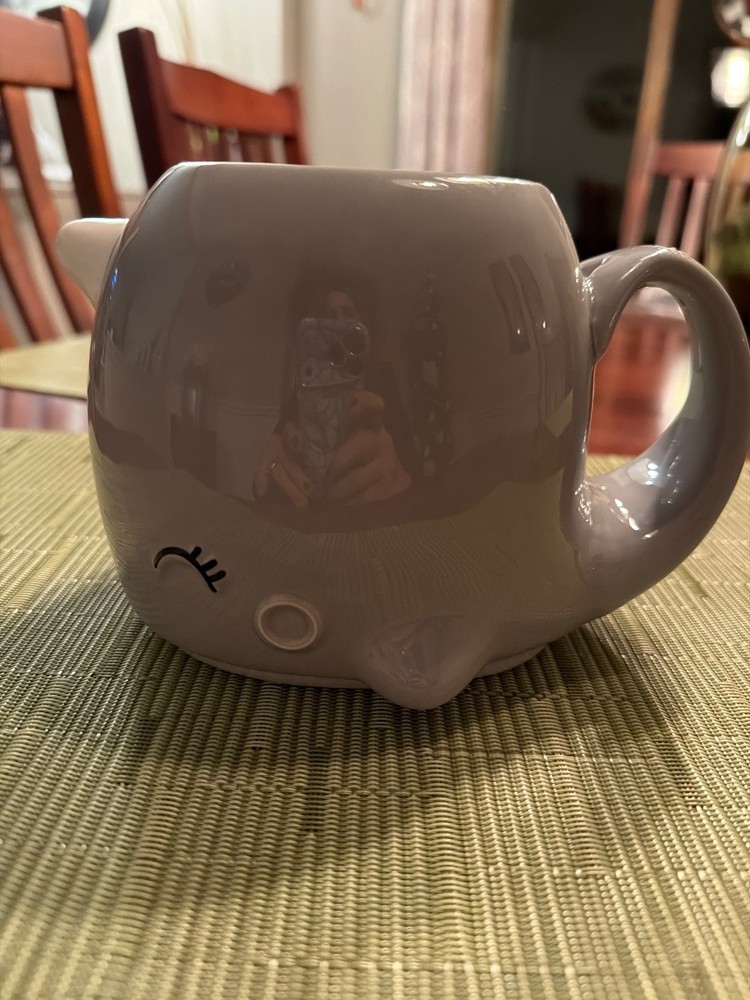 Smoko Narwhal Whale Sea Unicorn Kawaii Cute Chibi Big Jumbo Mug Cup Coffee Tea