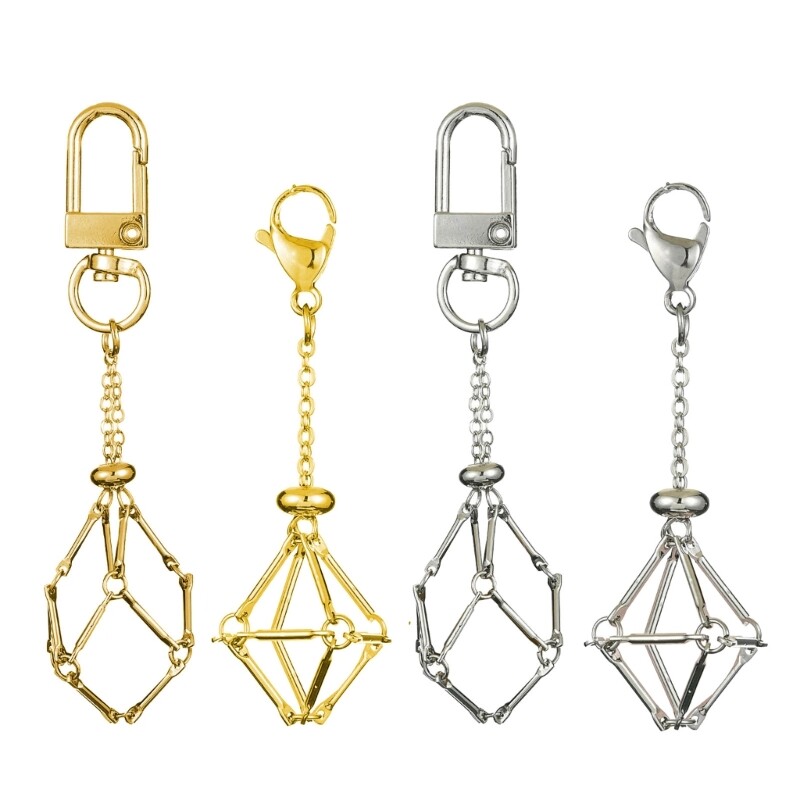 Delicate Mesh Bag Keychain Accessory Delicate Key Rings for Fashion Enthusiasts