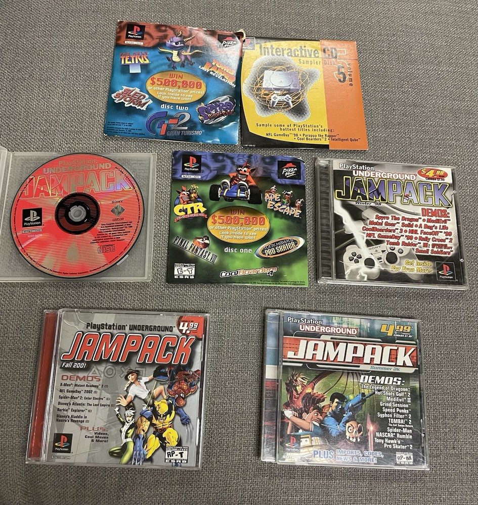 7 PlayStation 1 Demo Discs