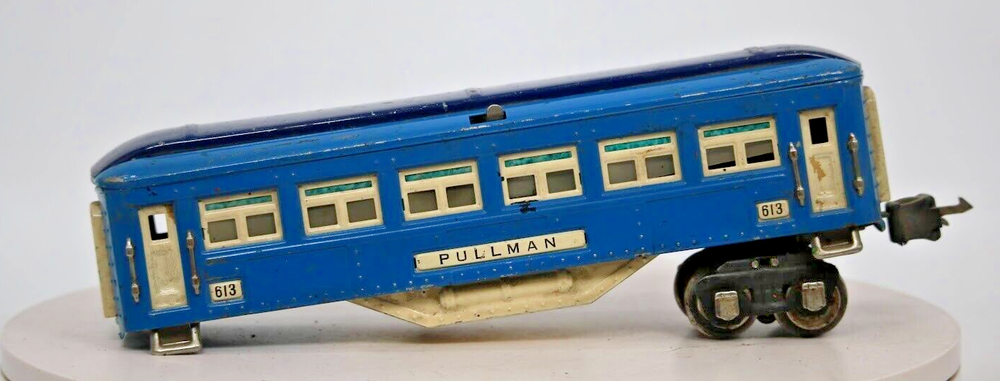 Prewar Lionel O Gauge 1:48 Scale 613 Blue Comet Pullman C-7 Train Car