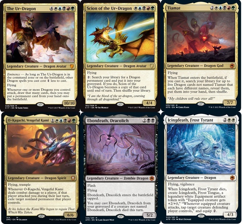 ULTIMATE DRAGON-100 Card Commander deck-Magic the Gathering-MTG- Ur-Dragon Scion