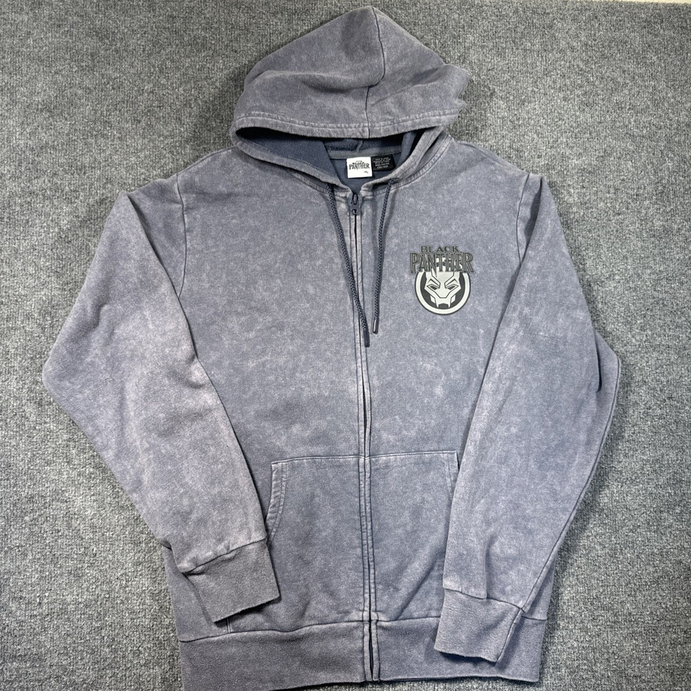 Black Panther Men’s Purple Zip Up Hoodie Nerdcore