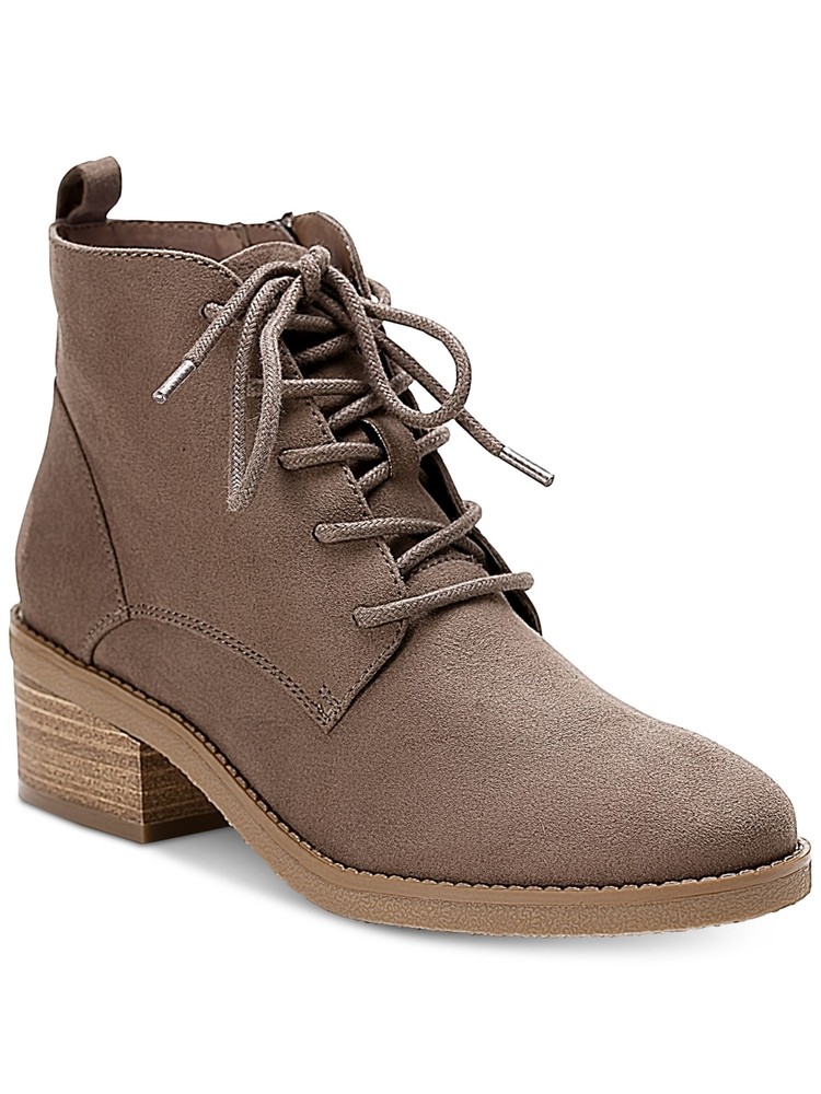 STYLE & COMPANY Womens Beige Pull-Tab Rizio Round Toe Block Heel Booties 6.5 M