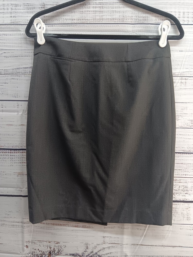 Calvin Klein Gray Lined Mini Skirt for Women Size 4 Petite Career Wear