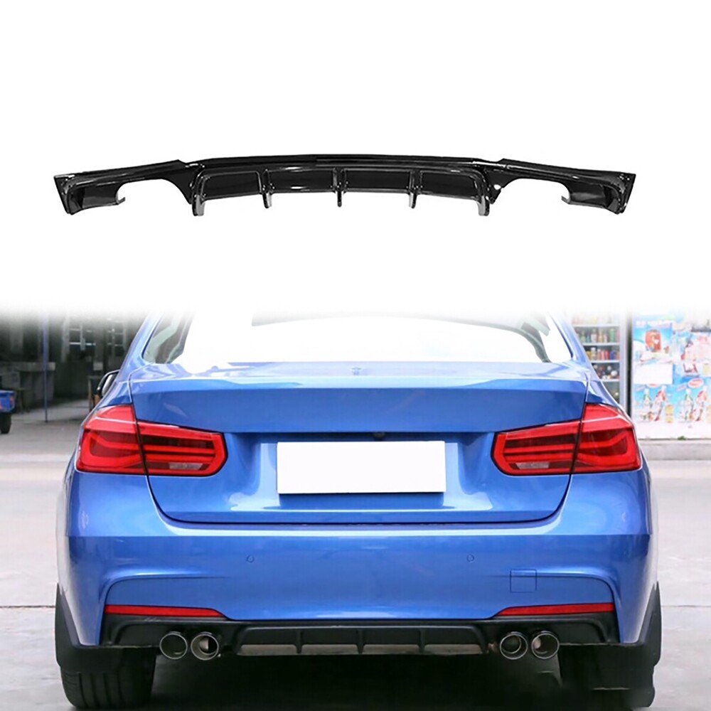 Rear Bumper Lip Diffuser Spoiler Splitter For BMW 3 Series MP F30 F31 F35 12-19
