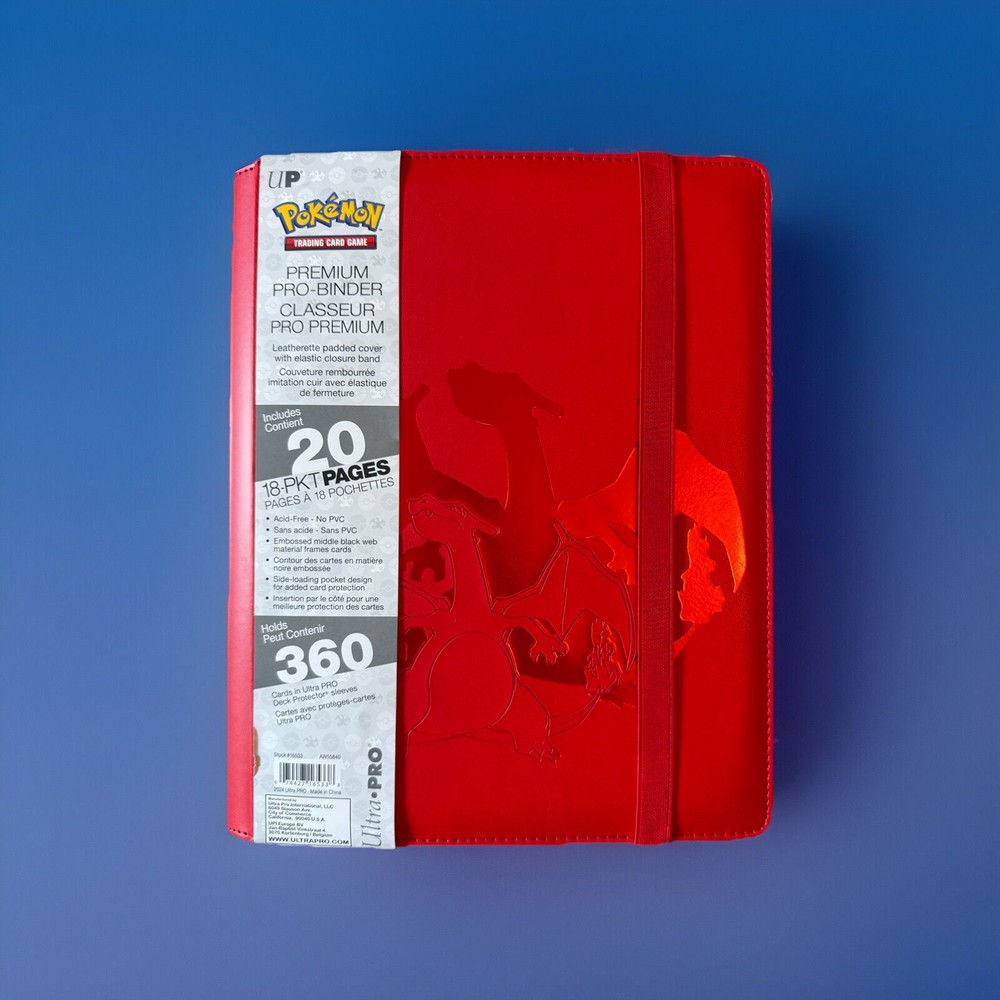 Ultra Pro Elite Series Charizard Themed Pokémon TCG Binder 20 18-Pocket Pages