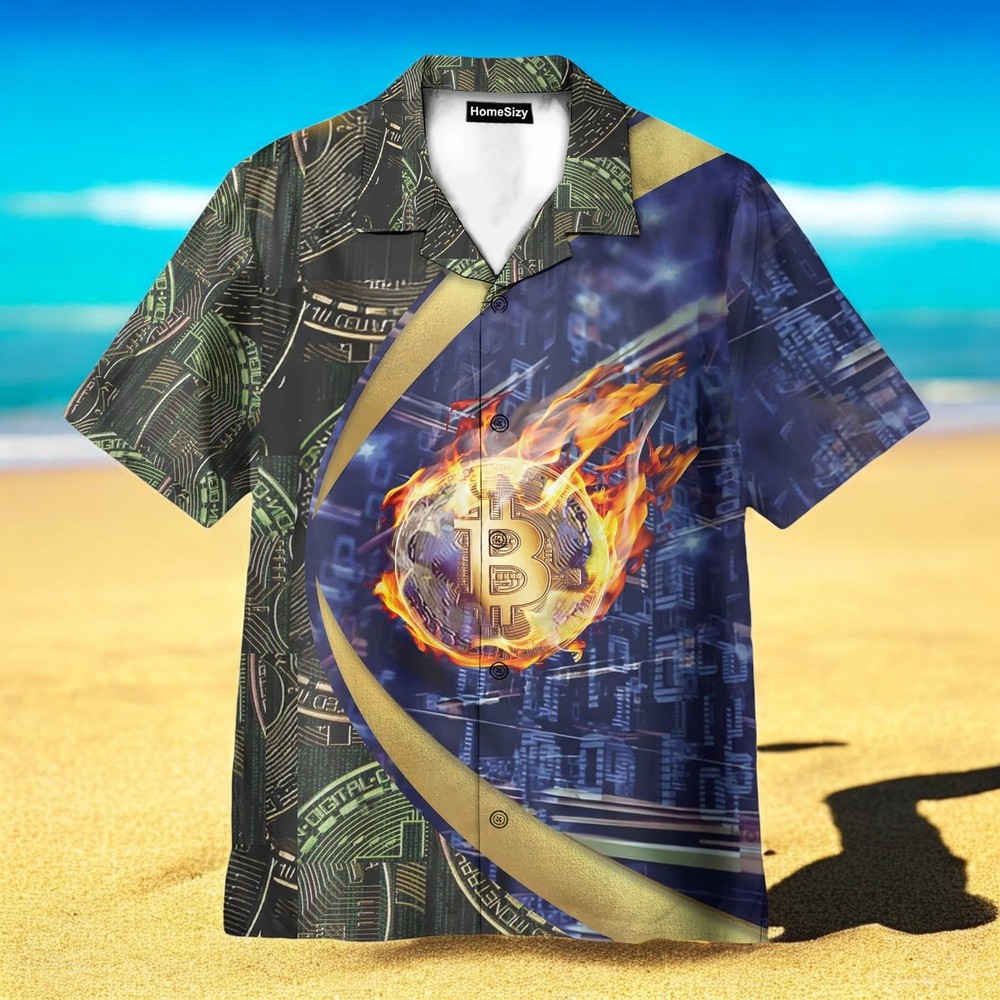 Bitcoin Block Chain Hawaiian Shirt