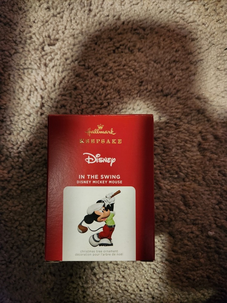 2021 Limited Edition Disney Mickey Mouse Swing Hallmark Ornament - New in Box