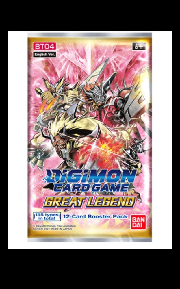 Digimon Card Game - Great Legend BT04 - Single English Booster Pack