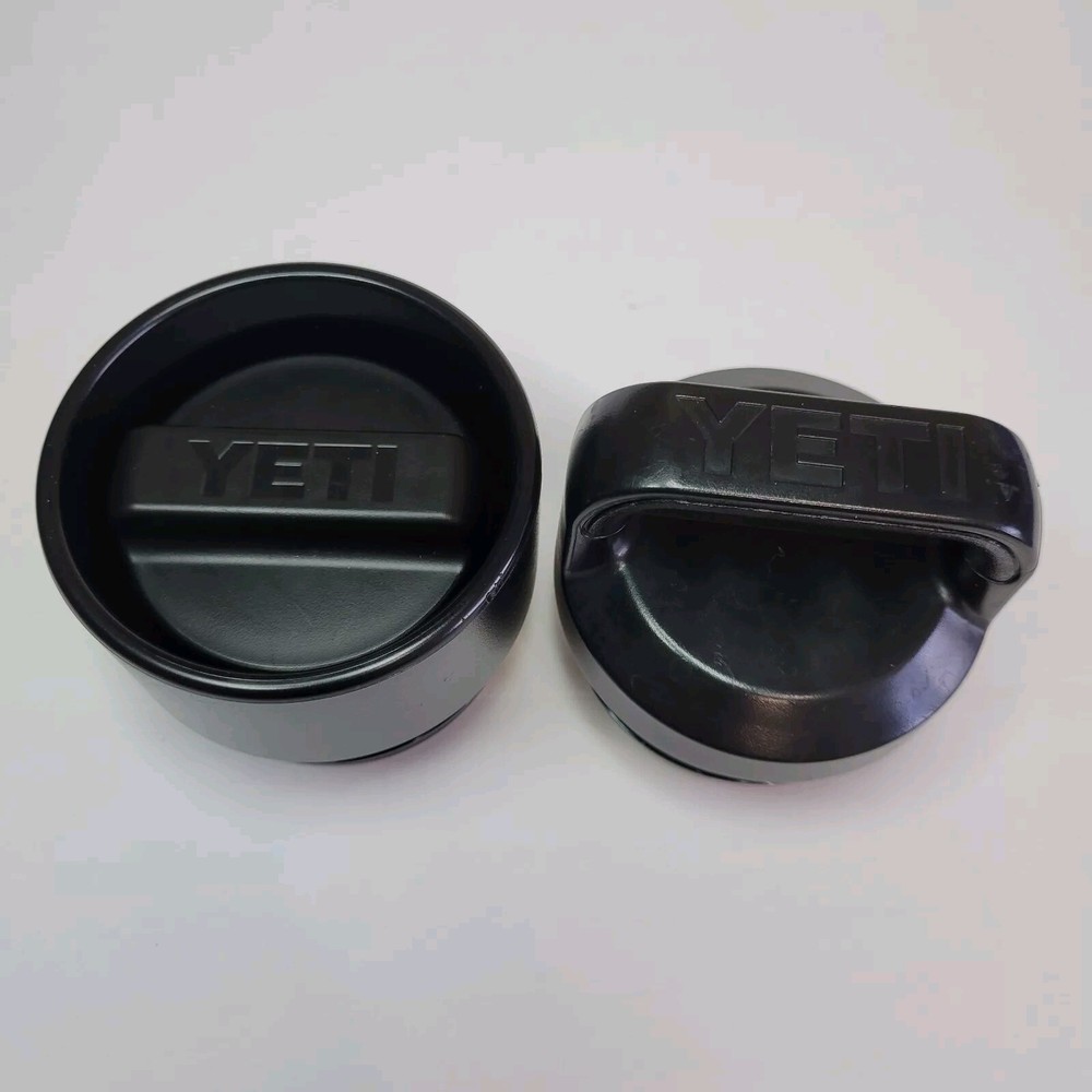 Upgrade Your Yeti Rambler with Black OEM Chug Cap and Twist/Screw Coffee Lid Combo