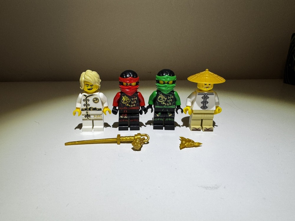 Lego Ninjago Lot with 4 Characters and 2 Accessories