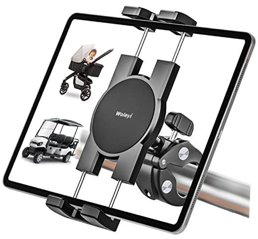 Stroller Tablet Holder for Baby, Phone iPad Holder Mount Handlebar Clamp