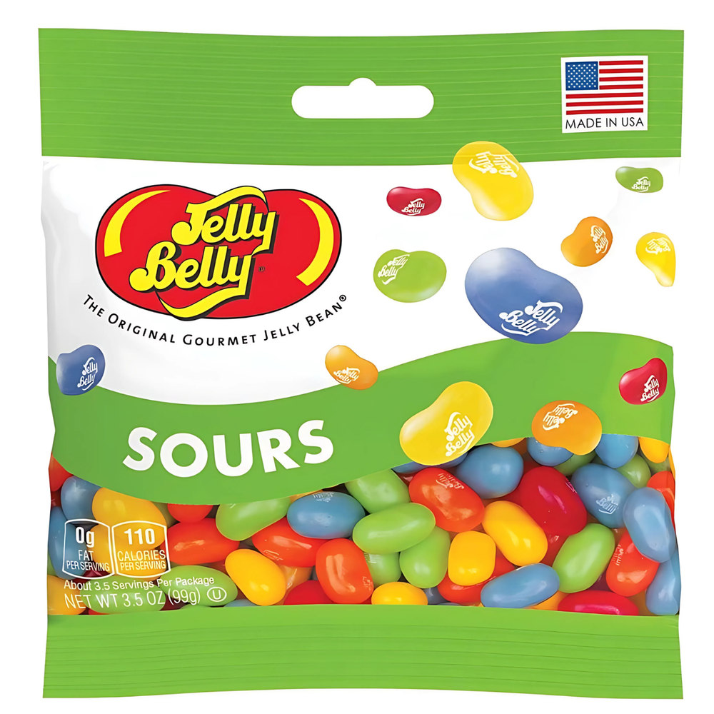 Sour Jelly Belly Gourmet Beans in Apple Cherry Lemon Orange Flavors