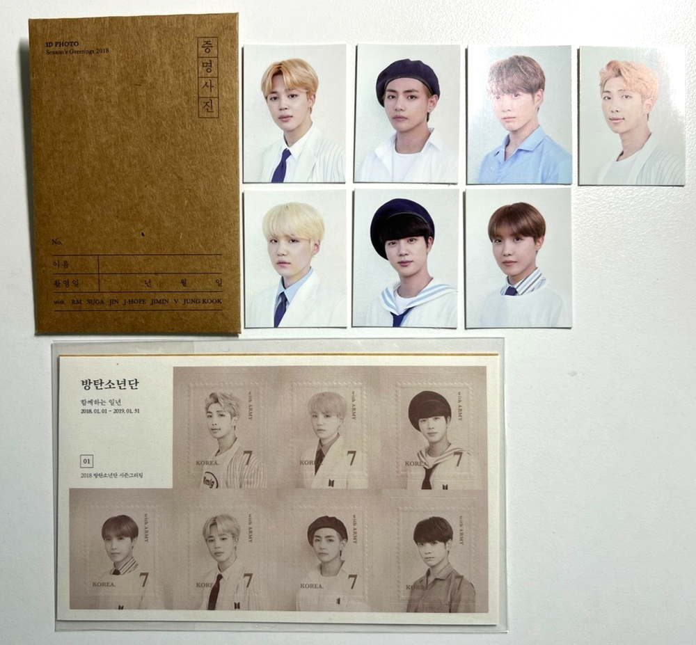 BTS 2018 Season's Greetings Official Photocard Set 7 K-POP Merch