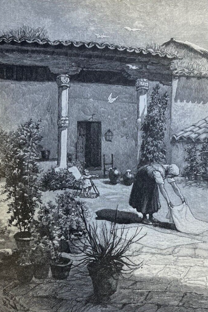 1882 Spain Toledo The Alameda illustrated